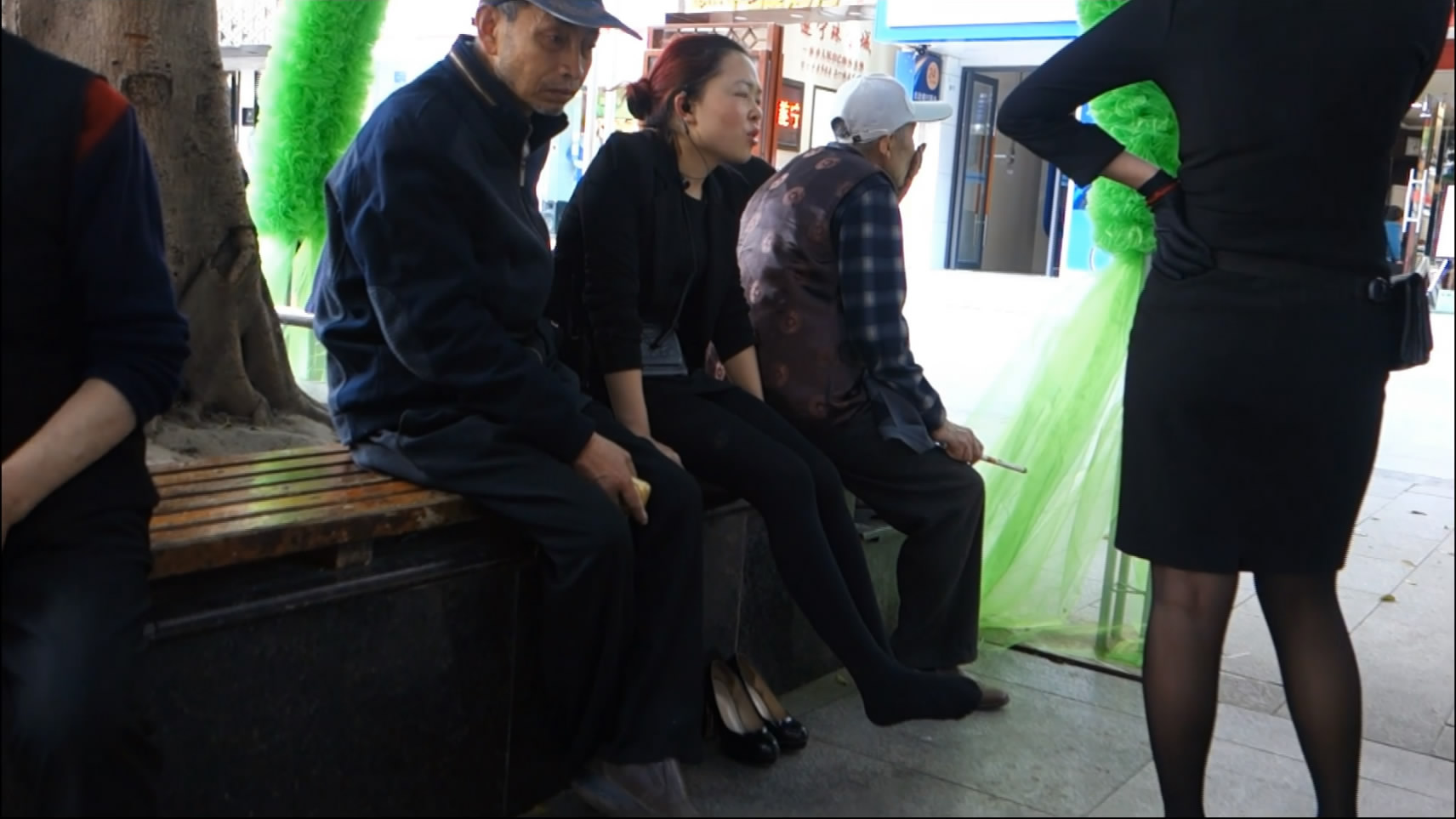 Girl Dangling and Release